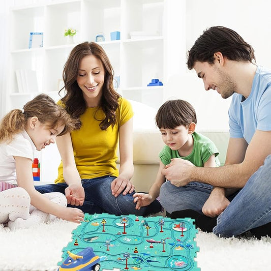 Puzzle-Rennstrecke - Baue, lerne, spiele!