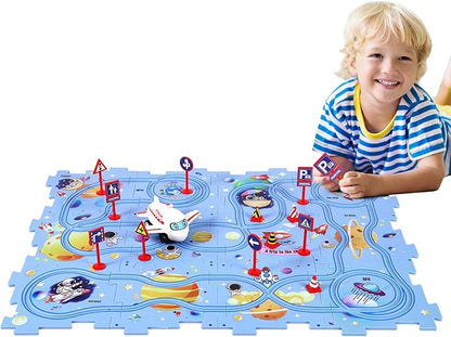 Puzzle-Rennstrecke - Baue, lerne, spiele!